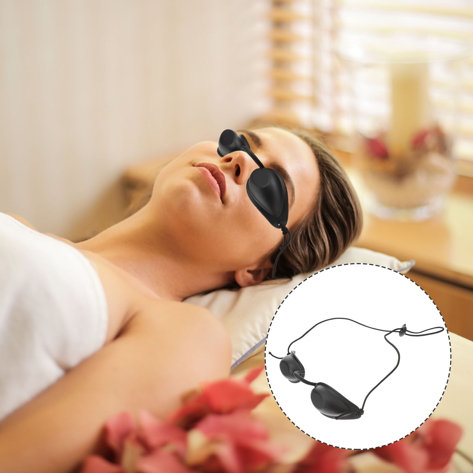 Teeth Whitening Uv Light - Okulary ochronne, osłona oczu IPL, opaska