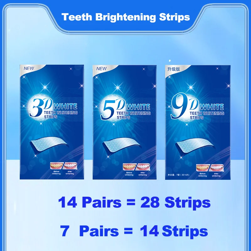 Whitening Strip 3D - 2 pudełka Pasków do Wybielania Zębów