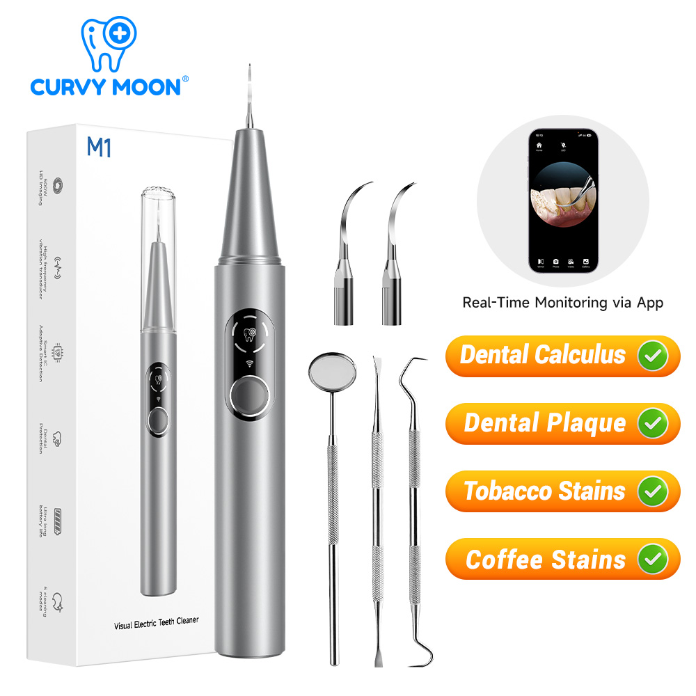 Teeth Whitening Products - CURVY MOON Widoczny Elektryczny Ultradźwiękowy Oczyszczacz