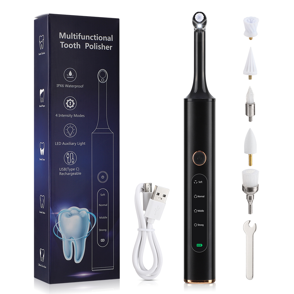 Teeth Whitening Or Tooth Whitening - Elektryczna polerka do zębów 4-trybowy środek