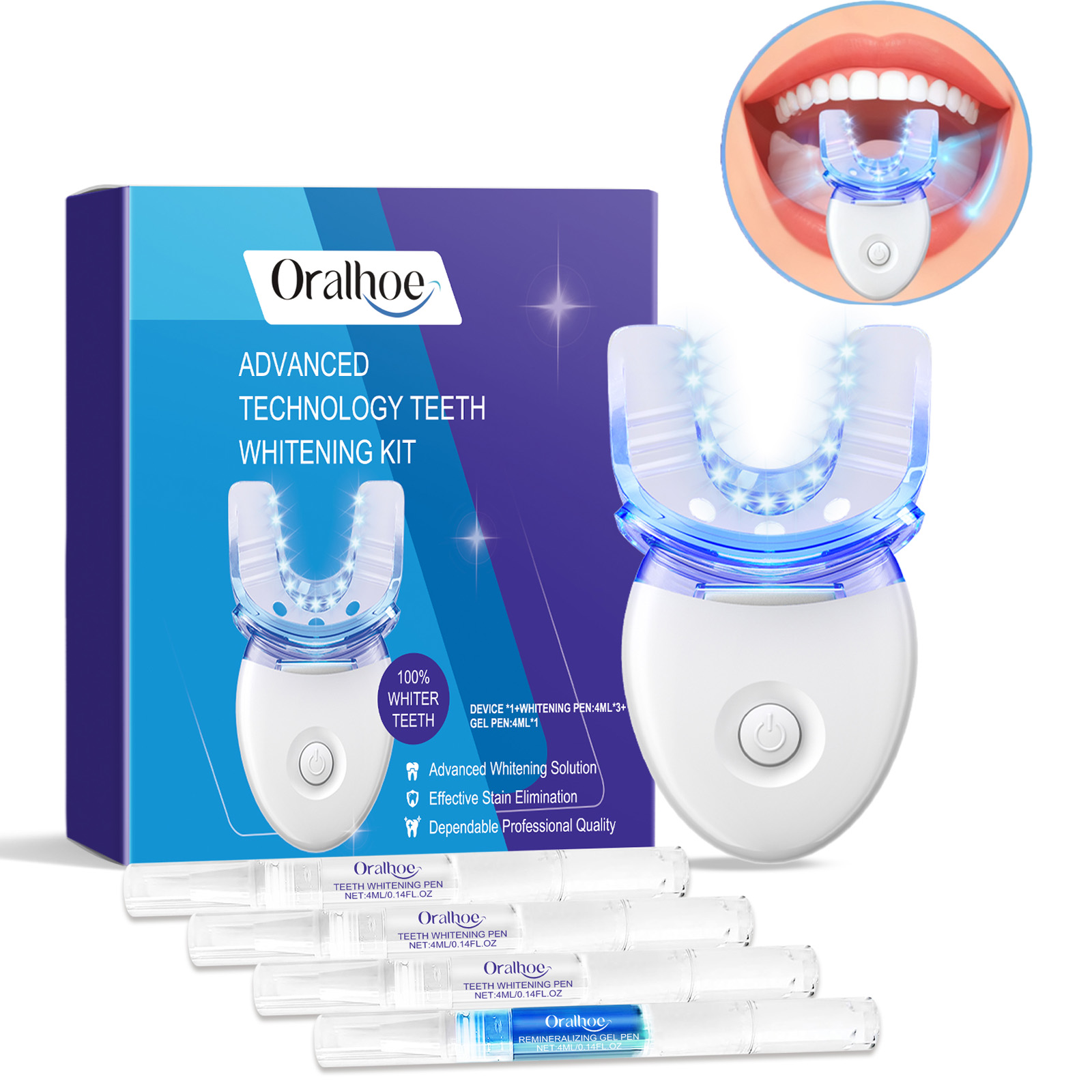 Teeth Whitening Products - Profesjonalny zestaw do wybielania zębów z